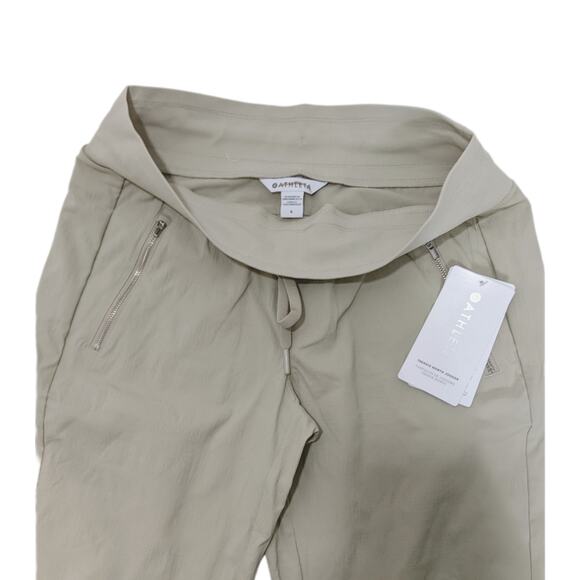 Athleta 6 ecru Trekkie North Jogger pants outdoor adventure hiking trail khaki - Picture 2 of 2